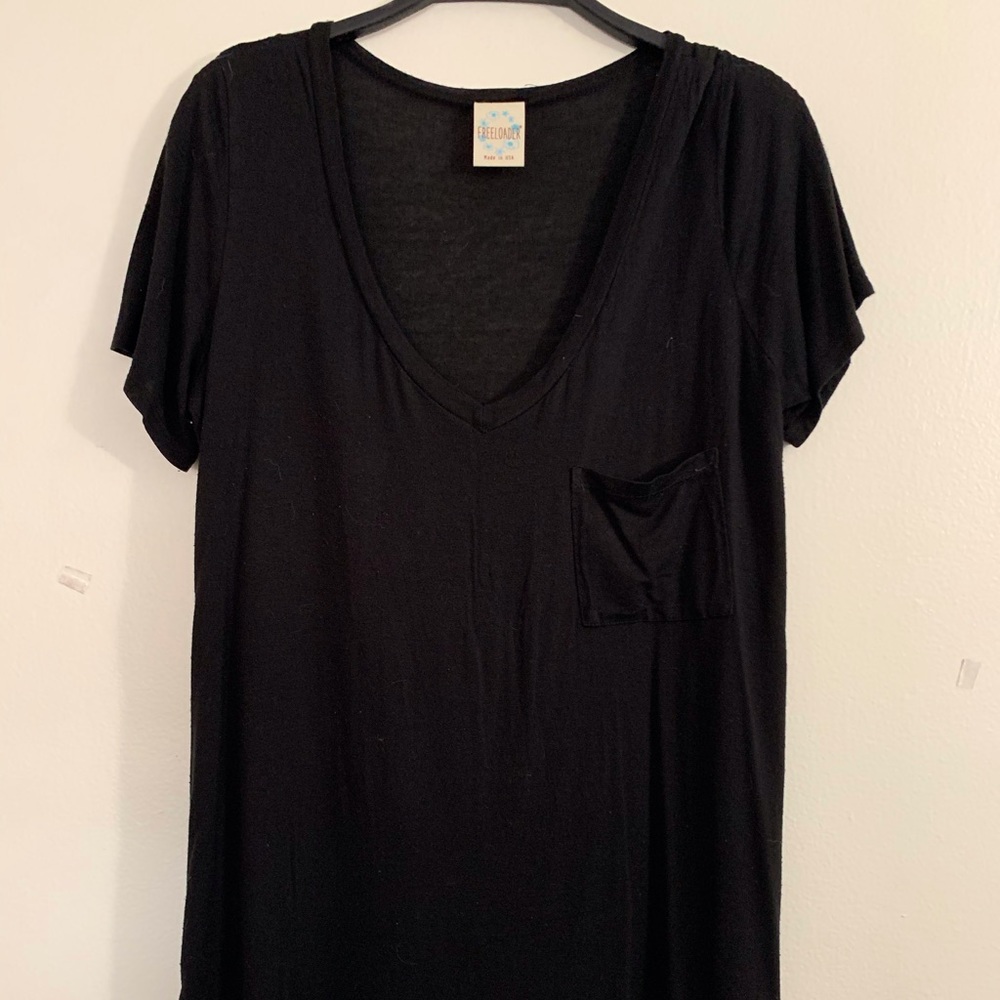 Black loose shirt/dress